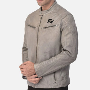 Vente directe d'usine, nouvelle arrivée, veste en cuir pour homme à manches longues, veste en cuir d'hiver personnalisée en gros - Product Image 3