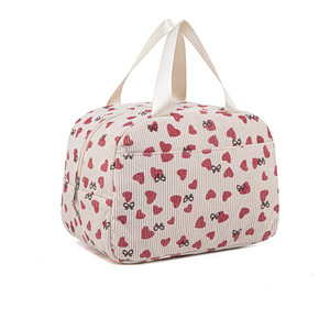 Sac à déjeuner en velours côtelé imprimé / Sac de pique-nique d'extérieur - Product Image 3