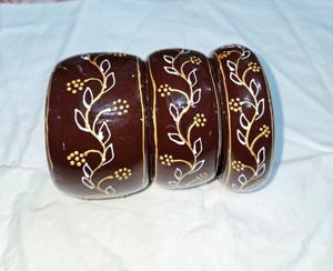 Estatua de Resina Ecológica Hecha a Mano con Patrón Marrón, Pintada a Mano, Arte Folclórico Tradicional, Pieza de Joyería Artesanal de la India, Artesanías Arif - Product Image 6