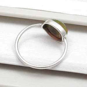 Natural Black <b>Opal</b> Gemstone <b>Ring</b> Crafted From 925 Sterling <b>Silver</b> <b>Ring</b> Bezel Set Gemstone Bohemian <b>Ring</b> At Wholesale Price - Product Image 5