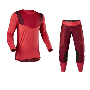 Combinaison de moto tout-terrain personnalisée, ensemble maillot et pantalon de motocross, équipement de course respirant en polyester/nylon pour toutes les saisons - Product Image 1
