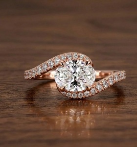 Bague de fiançailles en platine massif 950, couleur e, VS1, diamant de laboratoire ovale de 3,30 carats, taille ovale, sertissage en croix d'ouest en est - Product Image 3