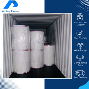 High Strength Wood Pulp 18-70 GSM Coated Single-Sided Smooth-finish Recyclable MG <b>Poster</b> Paper Rolls at Low Market Price - Product Image 2