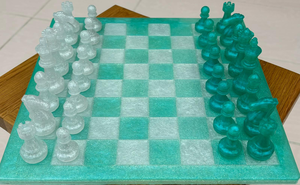 Juego de ajedrez de resina hecho a mano, caballero renacentista, juego de estrategia clásico recreativo, tablero de ajedrez de resina - Product Image 2