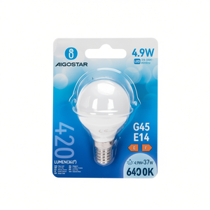 Bombilla LED Aigostar G45 E14 4.9W 6500K Blanco Frío para Actualización Retrofit - Product Image 2