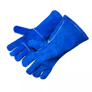 Gant de soudage en cuir de vachette et peau de daim, anti-abrasion, résistant à la chaleur et au feu, haute qualité, échantillon gratuit, vente en gros - Product Image 2