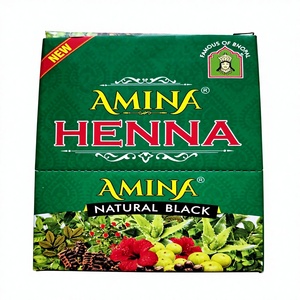 Tinte Capilar Semipermanente a Base de Hierbas, Color Negro Natural/Marrón Natural/Borgoña, Sin Amoníaco, Bolsa de 25 g - Product Image 3