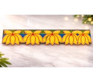Guirnalda Decorativa de Plumas con Diseño de Pavo Real, 4 Pies, Lavable, para Puerta, Decoración para Diwali, Bodas, Entrada del Hogar, Estilo Moderno - Product Image 1