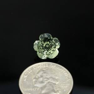 Améthyste verte naturelle Prasiolite, forme poire, taille fantaisie, 12 mm, pierres précieuses en vrac pour la fabrication de bijoux - Product Image 5