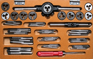 Ai Omex Jeu complet de tarauds et de matrices 0-10 Ba Clé à taraud Stock - Product Image 1