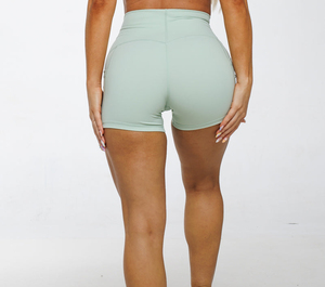 Breathable Quick Dry High Elastic Scrunch Butt Sports Shorts High Waist Short Gym Fitness <b>Leggings</b> <b>Seamless</b> Yoga Shorts Women - Product Image 4