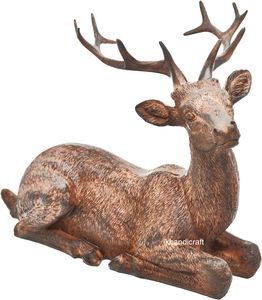 Figurines de rennes en aluminium Art Déco pour les fêtes, décorations de cerfs de Noël, faits à la main, écologiques, pour la décoration de table, de bureau à domicile - Product Image 5