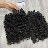 Cheveux Humains Vietnamiens Bouclés Birmanes à la Vapeur, Tissage de Qualité Supérieure, 100% Naturels, Prêts à l'Expédition, Densité Maximale, Doux et Lisses