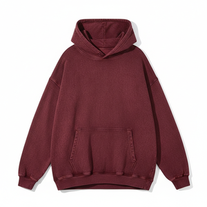 Sweat-shirt court à capuche en mélange de coton, design streetwear tendance, confortable, décontracté, intérieur doux - Product Image 2