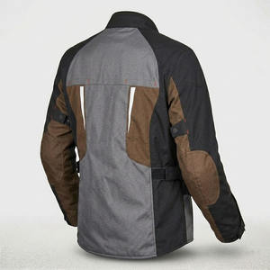 adventure Touring Motorbike Jacket Multi-Panel Design Protective Textile Gear with Reflective Strip and Reinforced Elbow <b>Patches</b> - Product Image 6