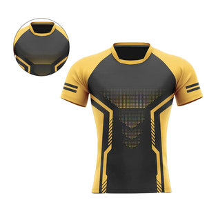 Custom Unisex Sublimated Rugby Jersey Short Sleeve Fitted Moisture Wicking Breathable Quick Dry Polyester All Seasons Sport - Product Image 2