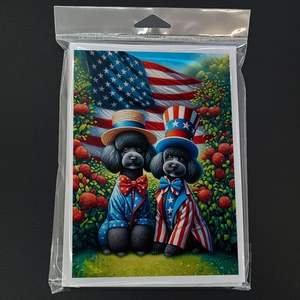 All American Poodle Whimsical A7 <b>Greeting</b> <b>Cards</b> Pack of 8 Blank <b>Note</b> <b>Cards</b> with Envelopes 5x7 Size - Product Image 3