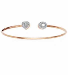 Forever Entwined Lab Grown Diamond Kada Bracelet 9kt 14kt 18kt Yellow <b>Rose</b> White <b>Gold</b> 0.970 Carat 32 Diamonds Luxury Jewelry - Product Image 6