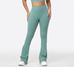 Highly Professional Women Slim Fit Workout Sportswear Set Includes High Waist Leggie Bra Plus Size Anti-Bacterial Stitch Crystal - Product Image 2