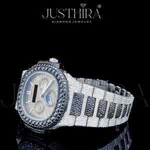 Montre en quartz avec diamant moissanite de haute qualité, style business pour homme, étanche, disponible au prix de gros - Product Image 4