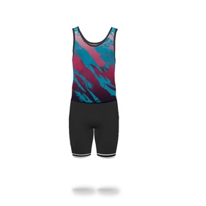 Maillot de lutte personnalisé pour femmes adultes, sublimé, une pièce, sans manches, uniforme d'arts martiaux avec logo frontal - Product Image 2
