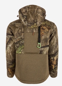 Veste de pluie épaisse pour homme – Coupe-vent imperméable en softshell avec intérieur en polaire, veste d'automne à capuche coupe ample - Product Image 2