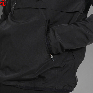 Men's <b>Lightweight</b> Windbreaker <b>Jacket</b> Hooded Half Zip Pullover Windproof <b>Jacket</b> Breathable Quick Dry Outerwear - Product Image 3