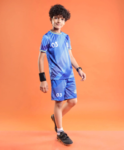 Conjunto de Camiseta y Pantalones Cortos de Fútbol para Niños, Uniforme de Fútbol Personalizado por Sublimación, Ropa Deportiva para Equipos Infantiles, Ropa Deportiva Juvenil - Product Image 2