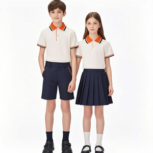 Uniformes scolaires sur mesure DHL pour garçons et filles, survêtements de maternelle, polos colorés, vêtements de sport en polyester/coton, pour tous les âges - Product Image 3