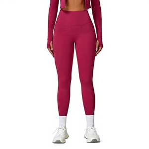 Pantalones de fitness de talla grande, ajustados, de cintura alta, transpirables, de secado rápido, con diseño a cuadros, para correr descalzo, tipo leggings de yoga. - Product Image 1