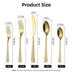 Juego de Cubiertos de Acero Inoxidable Sostenible de Alta Calidad |   Cuchara, Tenedor y Cuchillo Reutilizables Resistentes con Acabado Mate para Fiestas, Venta al Por Mayor - Product Image 2