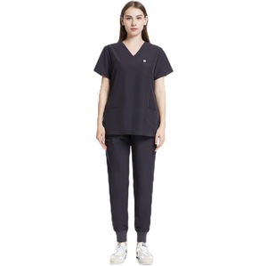 Conjunto de Uniformes Quirúrgicos Modernos de Calidad Premium para Hospital, Unisex, para Médico y Enfermera, con Pantalones Jogger y Blusa, con Detección de Agujas Tejidas Personalizada - Product Image 6