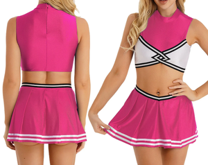 Uniforme de cheerleading pour filles haute résistance avec logo personnalisé pour les événements sportifs scolaires et les équipes de cheerleading - Product Image 1