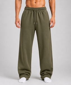 fleece sweat pant comfy premium soft cotton fabric elastic waistband relaxed fit casual lounge jogger streetwear sweat pant - Product Image 1
