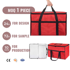 Sac isotherme réutilisable pour courses, livraison de repas, pique-nique, grand format, rouge, promotionnel, pour emballage de bière, sac isotherme pour le shopping - Product Image 6