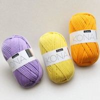 premium crochet yarn KONA Acrylic Cotton Nylon Yarn for Crochet and Hand Knitting 65g Ball yarn wholesale
