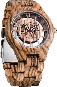 Reloj Resistente de Diseño Popular Personalizable Citizen Square Fashion con Caja de Madera y Correa de Madera - Product Image 6
