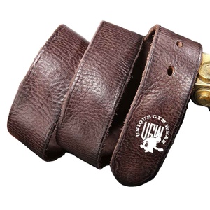 UNIQUE GYM WEAR Cinturones de Cuero Genuino con Hebilla de Acero Ecológicos y Transpirables Totalmente Personalizables con Logotipo y Dimensiones a Medida - Product Image 1