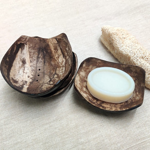 Soporte rectangular de concha de coco para jabón, respetuoso con el medio ambiente, cero residuos, platos listos para la exportación, superventas - Product Image 3