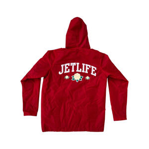 Veste de coach en nylon pour homme, à capuche, avec logo brodé personnalisé, légère et adaptée à une utilisation quotidienne en extérieur. - Product Image 2