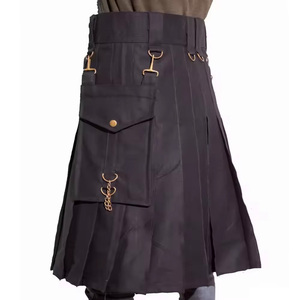 Kilt escocés tradicional para hombre, cintura ajustable, diseño plisado hecho a mano, atuendo cultural de las Tierras Altas para festivales y ceremonias - Product Image 3