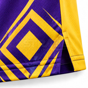 Pantalones Cortos de Baloncesto Transpirables, Diseño Sólido, Movimiento Flexible, 100% Poliéster, Ecológicos, Secado Rápido, Deportivos - Product Image 6