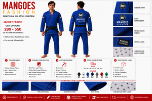 Uniforme de Jiu Jitsu Brasileño Personalizado, Kimono de Entrenamiento de Algodón Premium con Tejido Pearl Weave, OEM ODM, Venta al Por Mayor - Product Image 6