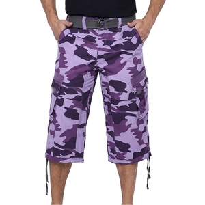 Custom Printed Logo Men's French Terry Cotton <b>3</b>/<b>4</b> Sweat <b>Shorts</b> Oversized Baggy Casual Summer Streetwear Sweat Long Capris <b>Shorts</b> - Product Image 6