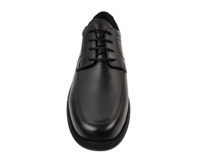 Zapatos Oxford de Cuero Genuino para Hombre, Punta Redonda, Cordones, Suela de Goma Acolchada, Entresuela de EVA, Color Sólido, para Todas las Temporadas - Product Image 2