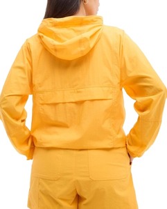 Chaqueta Corta con Capucha para Mujer, Cortavientos, Manga Larga, Color Sólido, Impermeable, Poliéster, Conjunto de Verano - Product Image 2