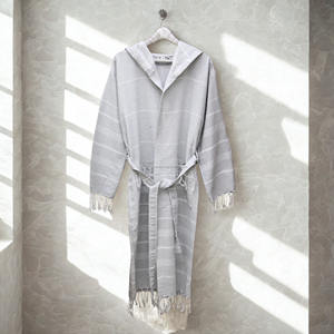 Unisex Turkish Cotton <b>Bathrobe</b> Premium Quality Soft Spa Robe <b>With</b> Adjustable Belt Durable Soft Beach Wear Turkish <b>Bathrobe</b> - Product Image 5