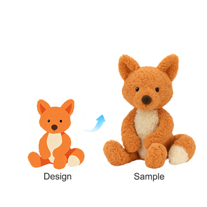 Fabrication de jouets en peluche personnalisés en gros, mini peluches, animaux en peluche, peluches sur mesure en gros - Product Image 1