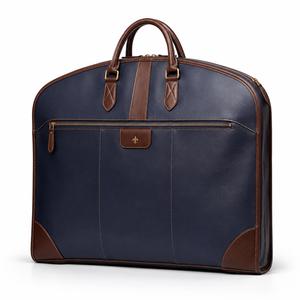 Porta Trajes de Cuero Genuino a Precio de Fábrica, con Logotipo Personalizado, Funda para Ropa de Lujo, Protector de Ropa de Viaje de Piel de Vaca, Hebilla Resistente - Product Image 3