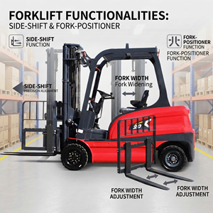 Электрический вилочный погрузчик 2-3 тонны с двигателем переменного тока, гидроусилителем руля и литиевой батареей для складской логистики - Product Image 5